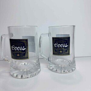 Coors Golden Banquet Beer Glass Mugs – Set of 2